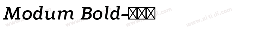 Modum Bold字体转换